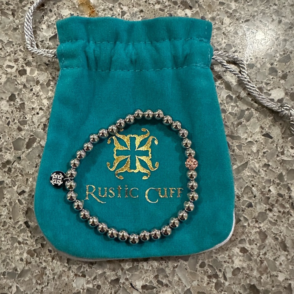 Rustic Cuff Bead Bracelet